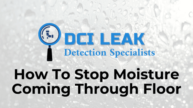 Moisture Coming Through Concrete Floor