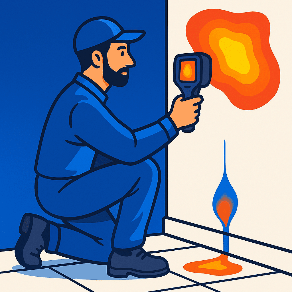 thermal imaging leak detection cornwall devon