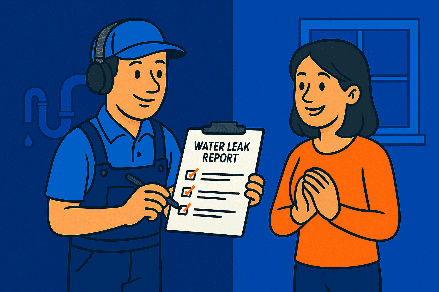 Professional water leak detection report for insurance claims