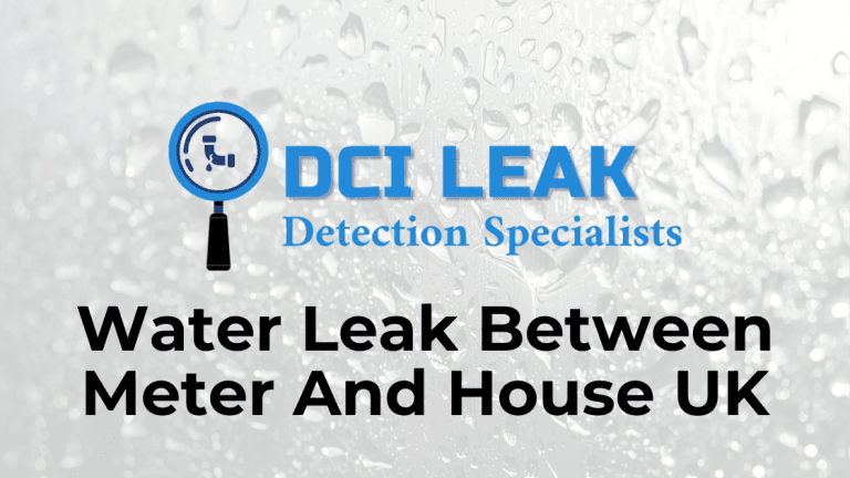 water leak between meter and house uk