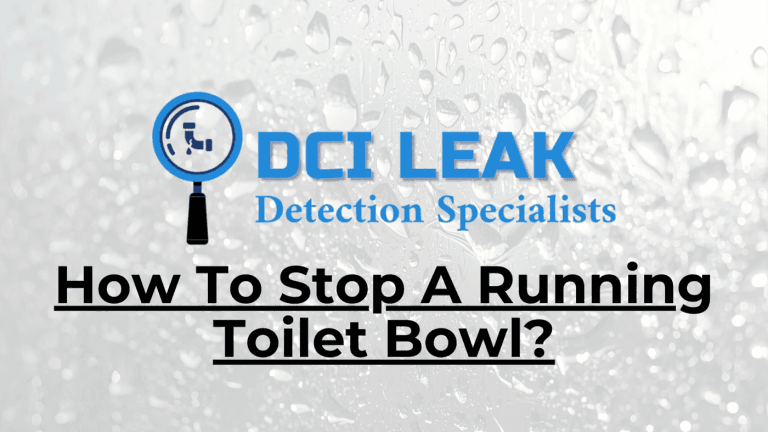 How To Stop A Running Toilet Bowl?