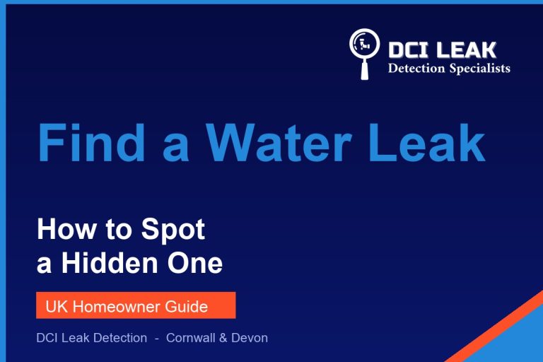 Homeowner checking for a water leak - DCI Leak Detection