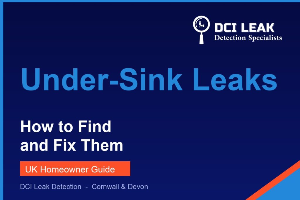 Leak under the sink - how to find and fix it - DCI Leak Detection