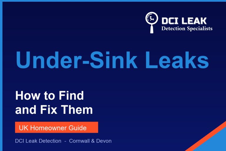 Leak under the sink - how to find and fix it - DCI Leak Detection