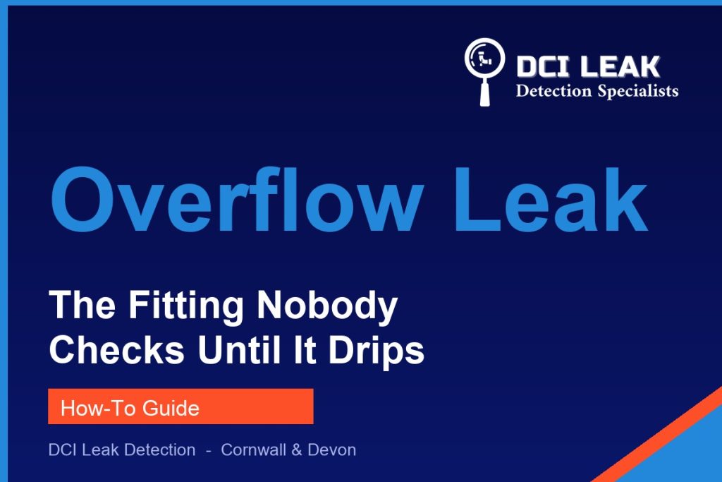 bath overflow leaking — DCI Leak Detection guide