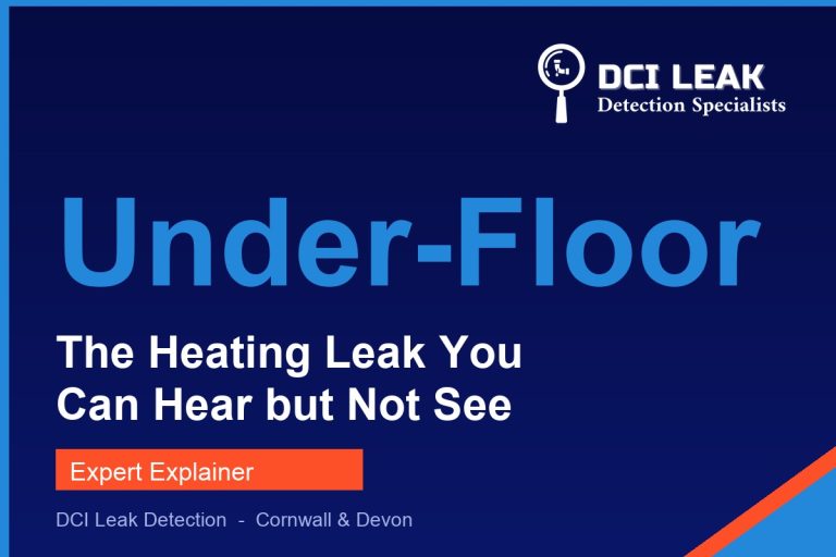 central heating pipe leaking under floor — DCI Leak Detection guide