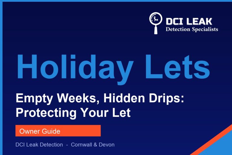 holiday let water leak — DCI Leak Detection guide