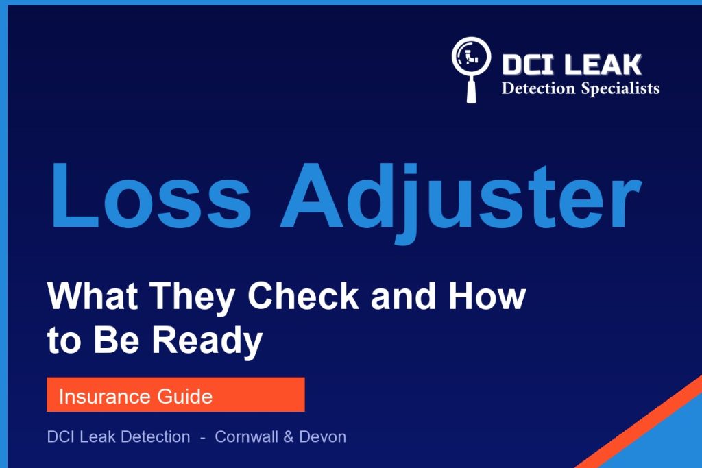 loss adjuster water leak — DCI Leak Detection guide
