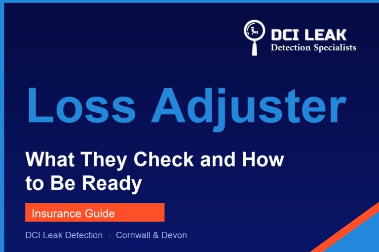 loss adjuster water leak — DCI Leak Detection guide