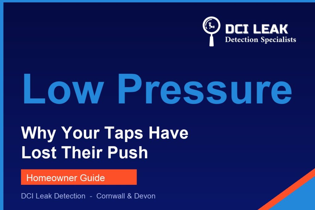 low water pressure — DCI Leak Detection guide