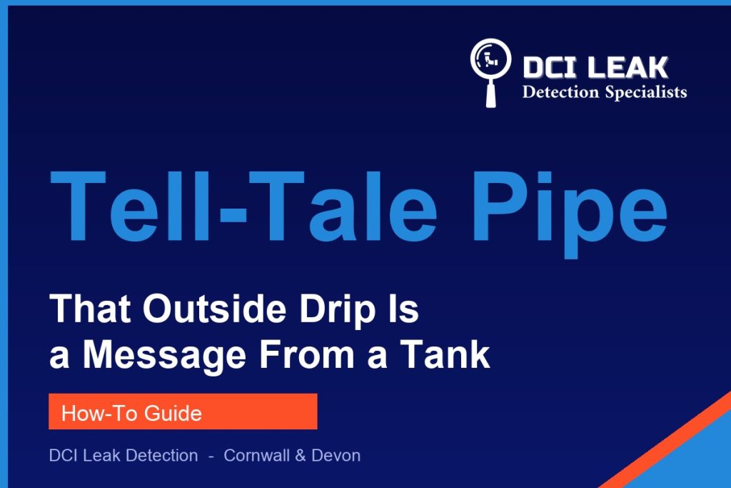 overflow pipe dripping — DCI Leak Detection guide