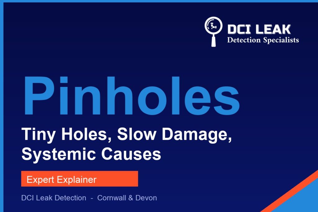 pinhole leak copper pipe — DCI Leak Detection guide