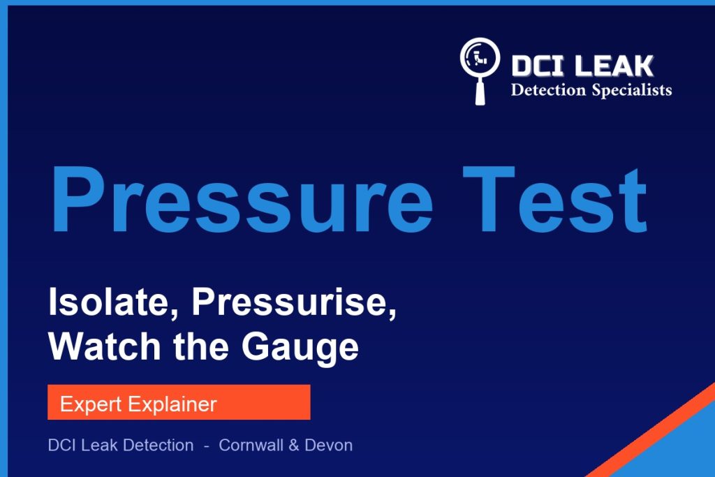 pressure testing pipes — DCI Leak Detection guide