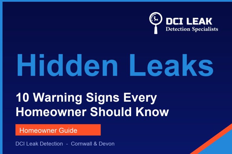 hidden water leak signs — DCI Leak Detection guide