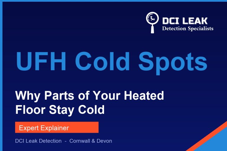 underfloor heating cold spots — DCI Leak Detection guide