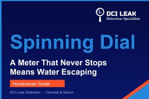 water meter spinning — DCI Leak Detection guide