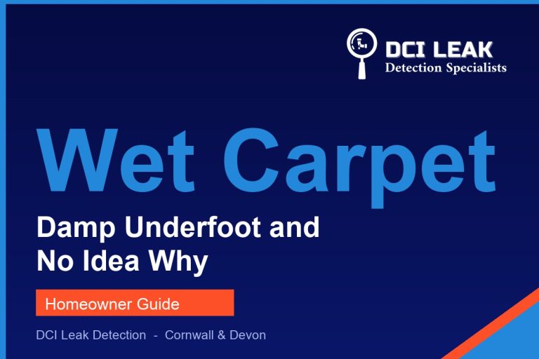 wet carpet cause — DCI Leak Detection guide